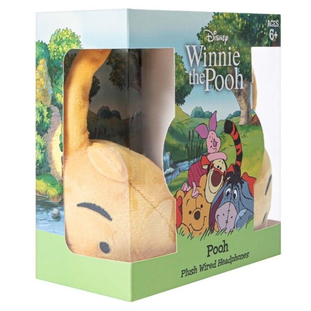 NEW Disney Winnie The Pooh - Plush Wired Headphones - Head Phones